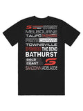Supercars Lifestlye Unisex 2025 Tour Tee