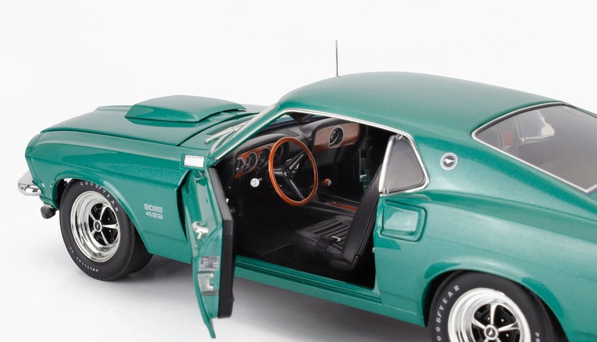 1:18 1969 Ford Mustang BOSS 429 - Silver Jade - Supercar Release