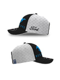 FORD MUSTANG ADULTS EMBOSSED CAP WHITE
