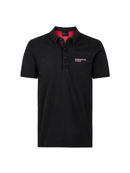 Porsche Motorsport Mens Polo Shirt Black