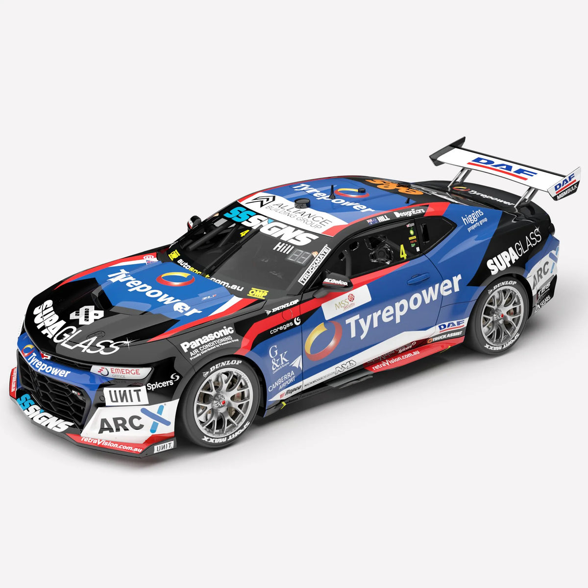 1:18 Tyrepower Racing #4 Chevrolet Camaro ZL1 - 2024 Melbourne SuperSp ...
