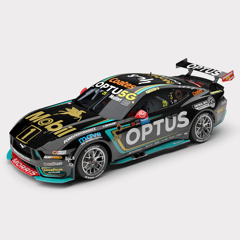 1:18 Mobil 1 Optus Racing #25 Ford Mustang GT - 2024 Sydney SuperNight ...