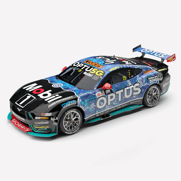 1:43 Mobil 1 Optus Racing #25 Ford Mustang GT - 2024 Townsville 500 Indigenous Livery - (Preorder)