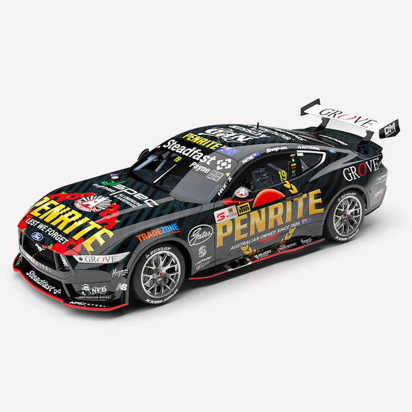 1:43 Penrite Racing ANZAC Appeal #19 Ford Mustang GT - 2025 ITM Taupo Super 440 Jason Richards Trophy Winner - (Pre-order)