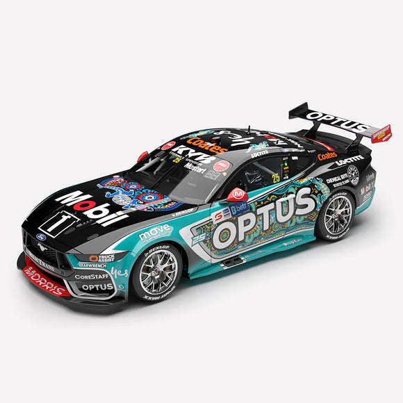 1:43 Mobil 1 Optus Racing #25 Ford Mustang GT - 2025 Darwin Triple Crown Indigenous Round - (Pre-order)