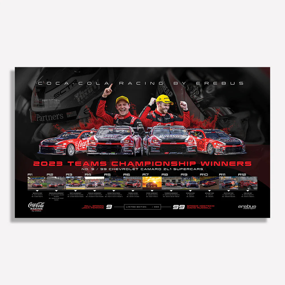 Coca-Cola Racing By Erebus: 2023 Supercars Teams Championship Winners ...