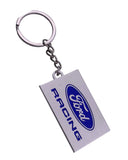 Ford Racing Rectangle Metal Keyring