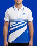 Ford Racing Unisex Track Lines White Polo