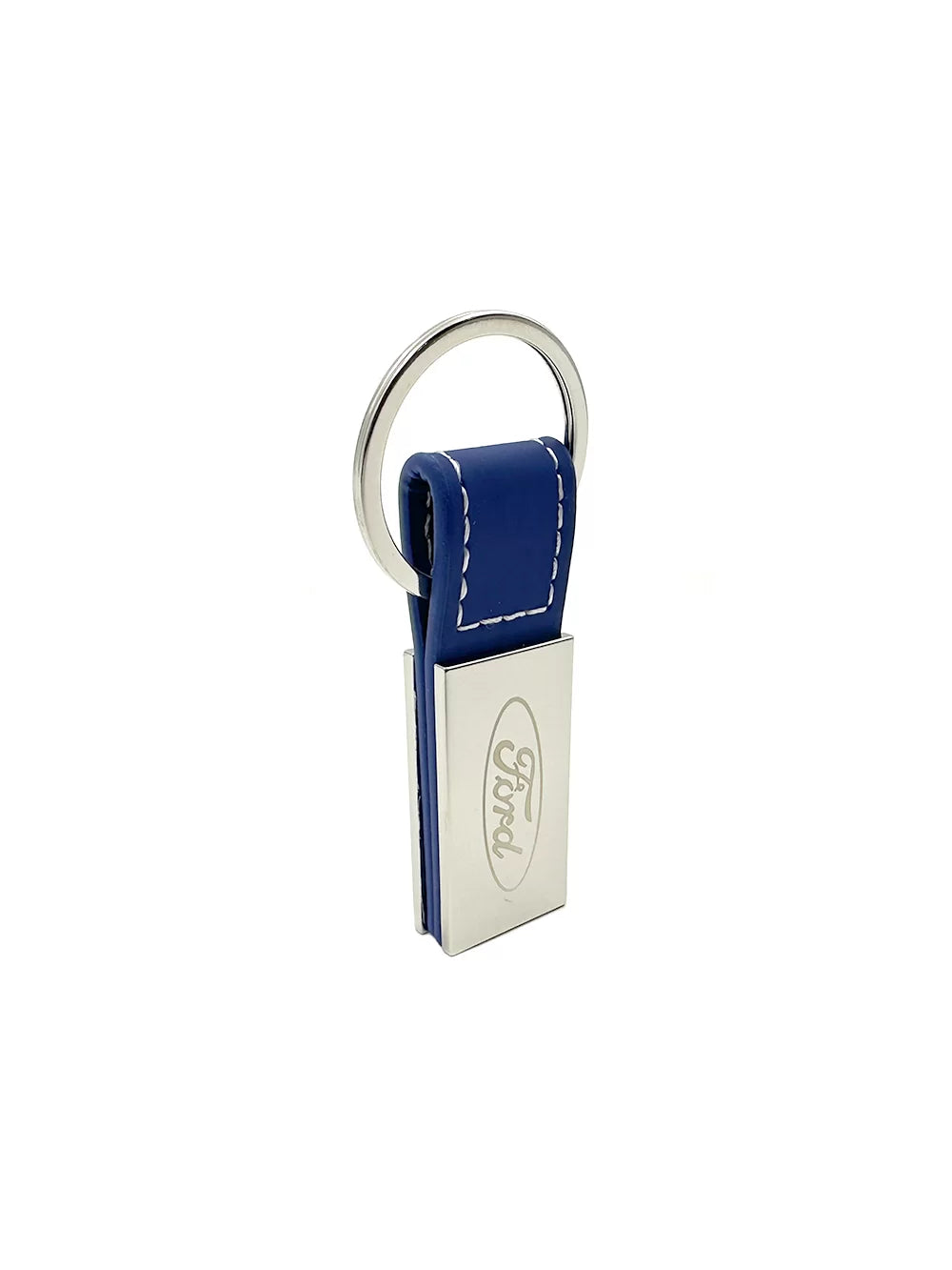 Ford Blue Leather Keyring – The Pits - Main Image
