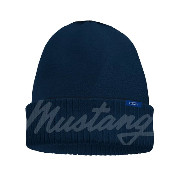 Ford Mustang Blue Beanie