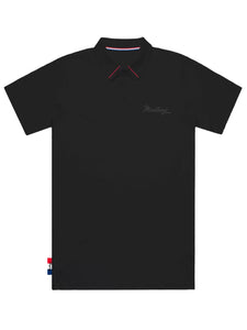 Ford Mustang Mens Black Cotton Polo Shirt