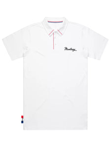 Ford Mustang Mens White Polo Shirt