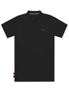 FORD MUSTANG MENS SILICONE TRANSFER POLO SHIRT