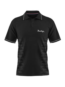 Ford Mustang Mens Black Sublimated Polo Shirt