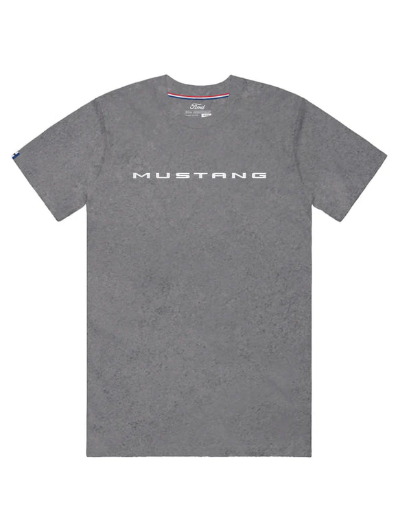 Ford Mustang Unisex Acid Wash Grey T-Shirt