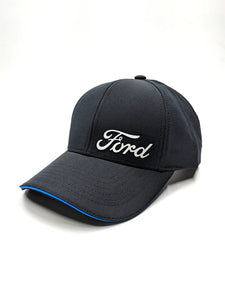 FORD RUBBER WELD LOGO BLACK CAP