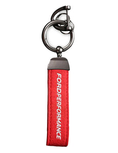 Ford Performance Red Leather Keyring