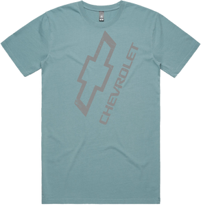 DISTRESSED CHEVY WITH BOWTIE T-SHIRT - SLATE