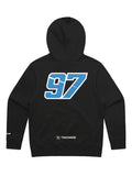 Trackhouse SVG #97 Unisex Logo Black Hoodie