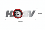 HSV Logo Decal with Measurements