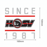 HSV Since 1987 Decal with Measurements