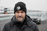 Man wearing HSV Rondel Beanie outdoors