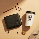 HSV Genuine Leather Zipper Wallet