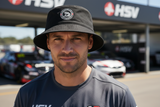 Man wearing HSV Logo Bucket Hat