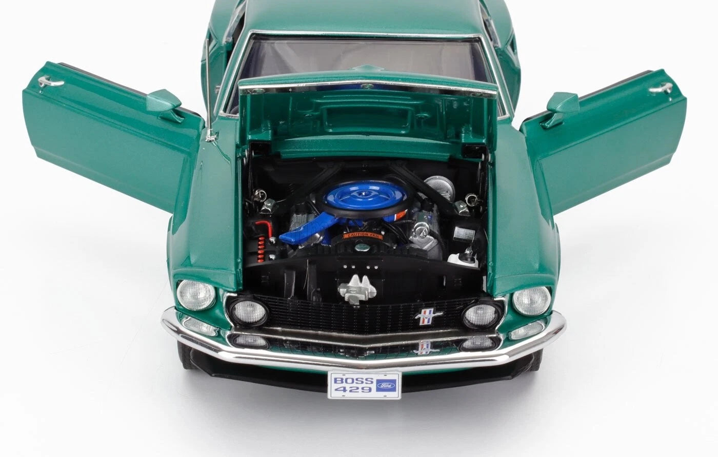 1:18 1969 Ford Mustang BOSS 429 - Silver Jade - Supercar Release