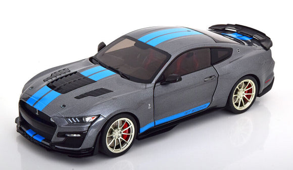1:18 Ford Shelby Mustang GT500 KR 2022 Grey Metallic/Blue