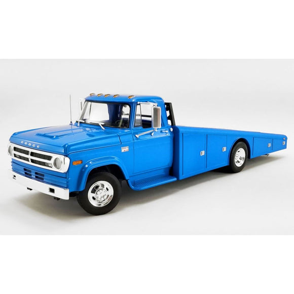1:18 1970 Dodge D-300 Ramp Truck - Corporate Blue