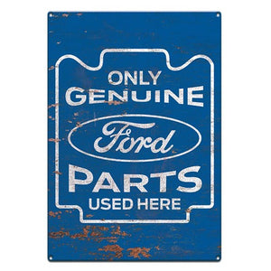 FORD GENUINE PARTS METAL SIGN