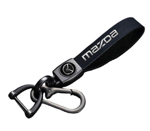 Mazda Leather and Alloy Key-ring